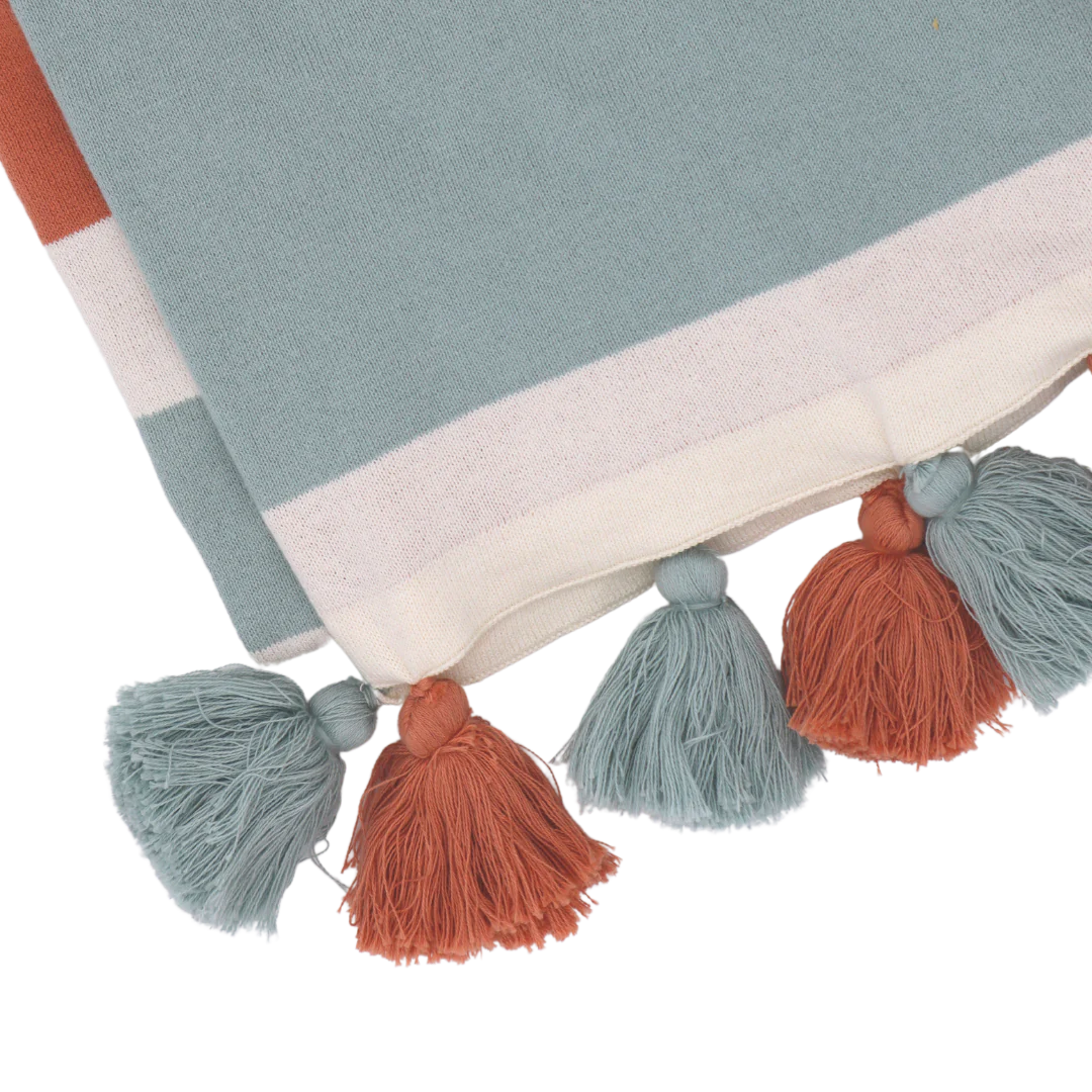 Manta Terracota Flecos