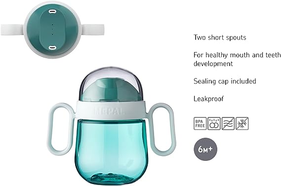 Vaso Antiderrame MIO 200ml Turquesa