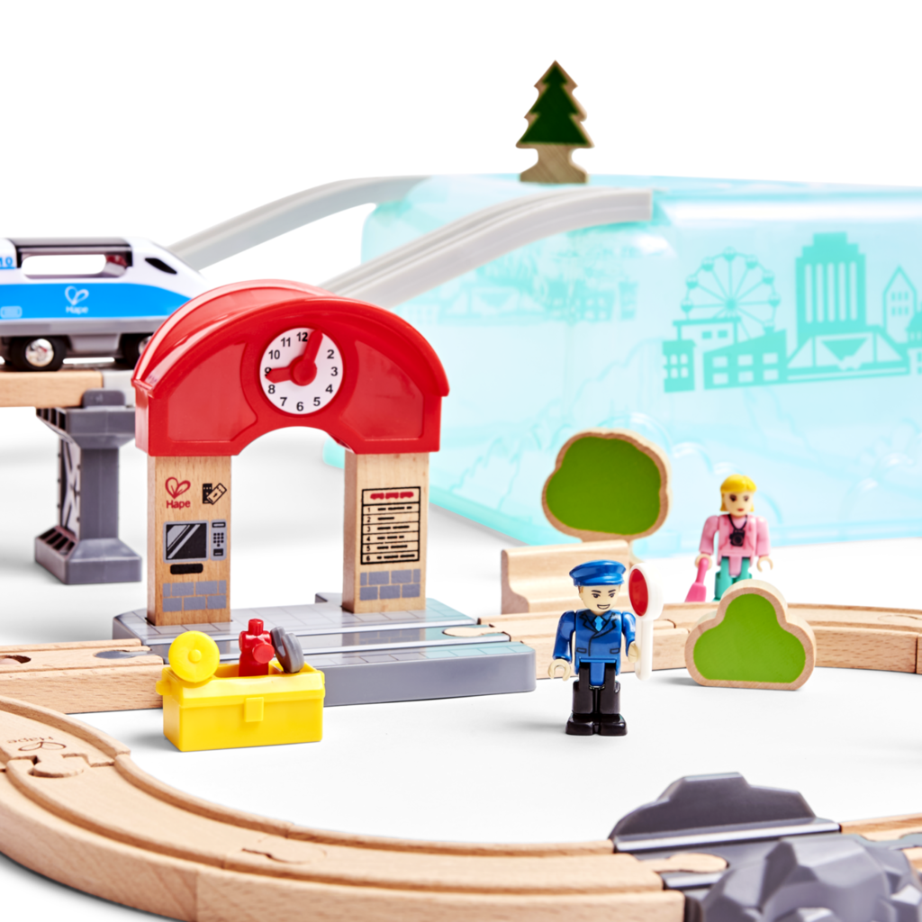 Juego de Bloques Construcción de Ferrocarril