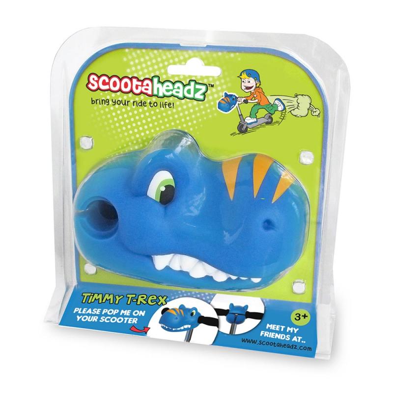 Cabeza Dino Azul Para Manillar Patinete Micro