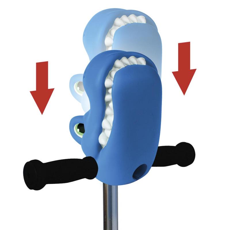 Cabeza Dino Azul Para Manillar Patinete Micro
