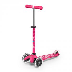 Patinete Mini Micro Deluxe LED Rosa