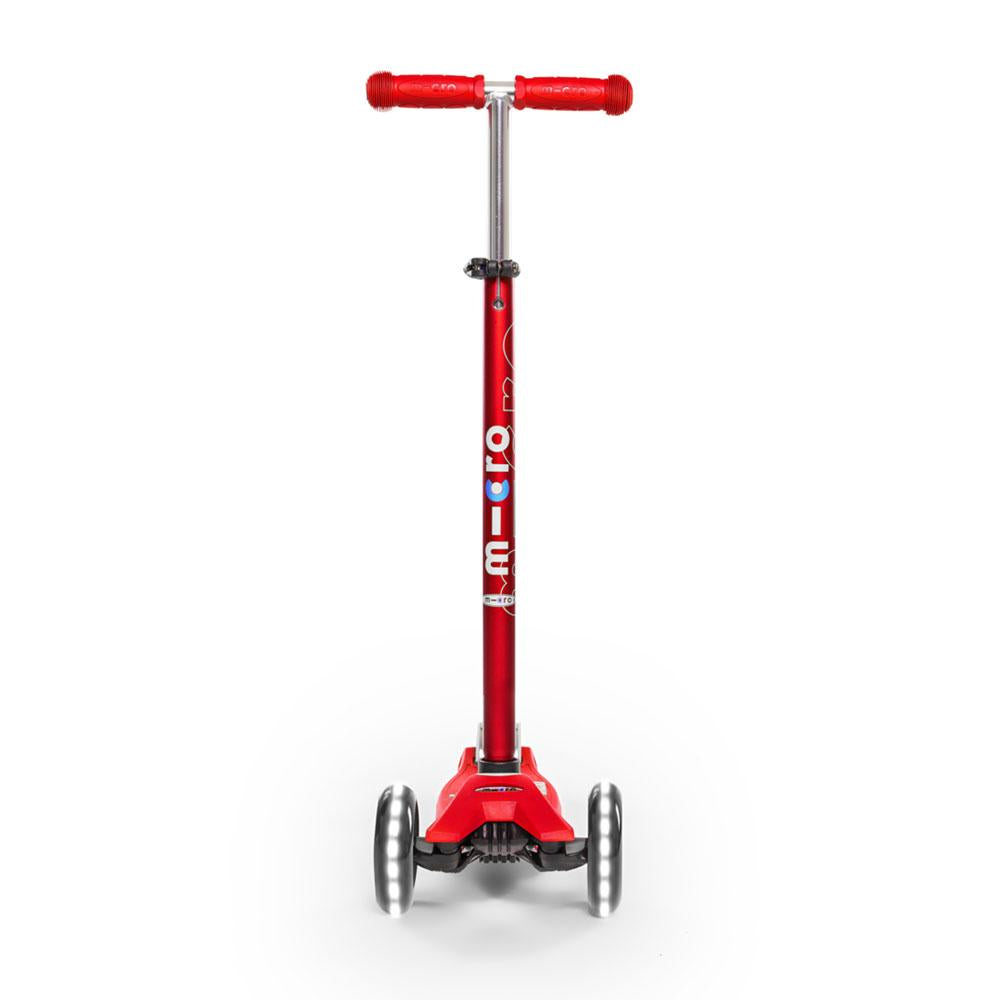 Patinete Maxi Micro Deluxe LED Rojo