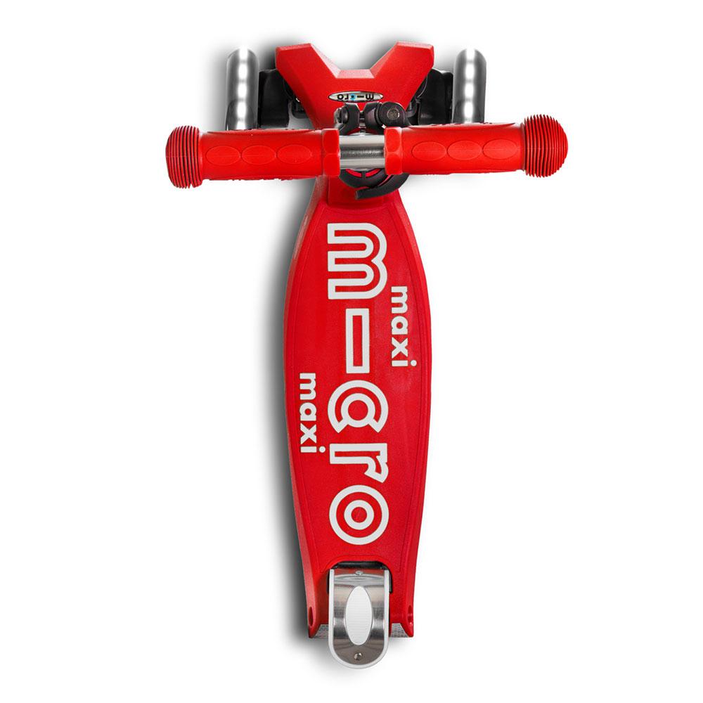 Patinete Maxi Micro Deluxe LED Rojo