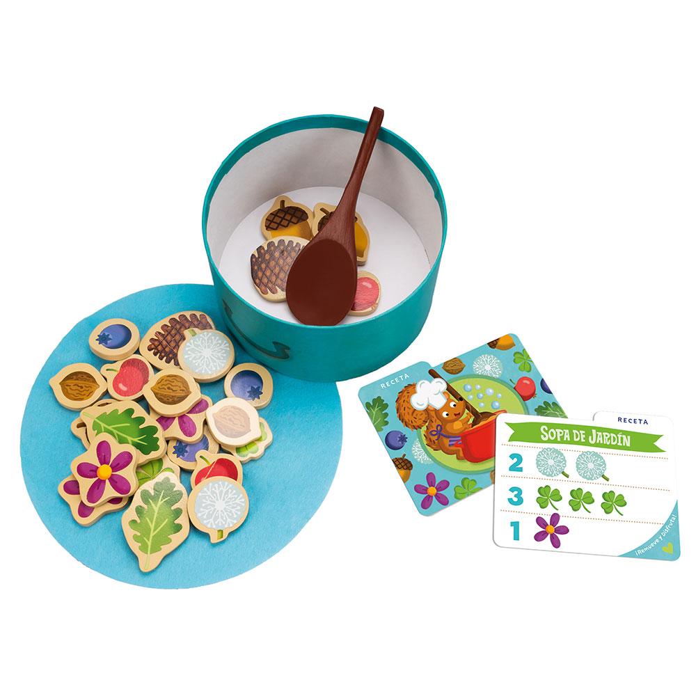 Juego Sopa de Bellotas para Contar