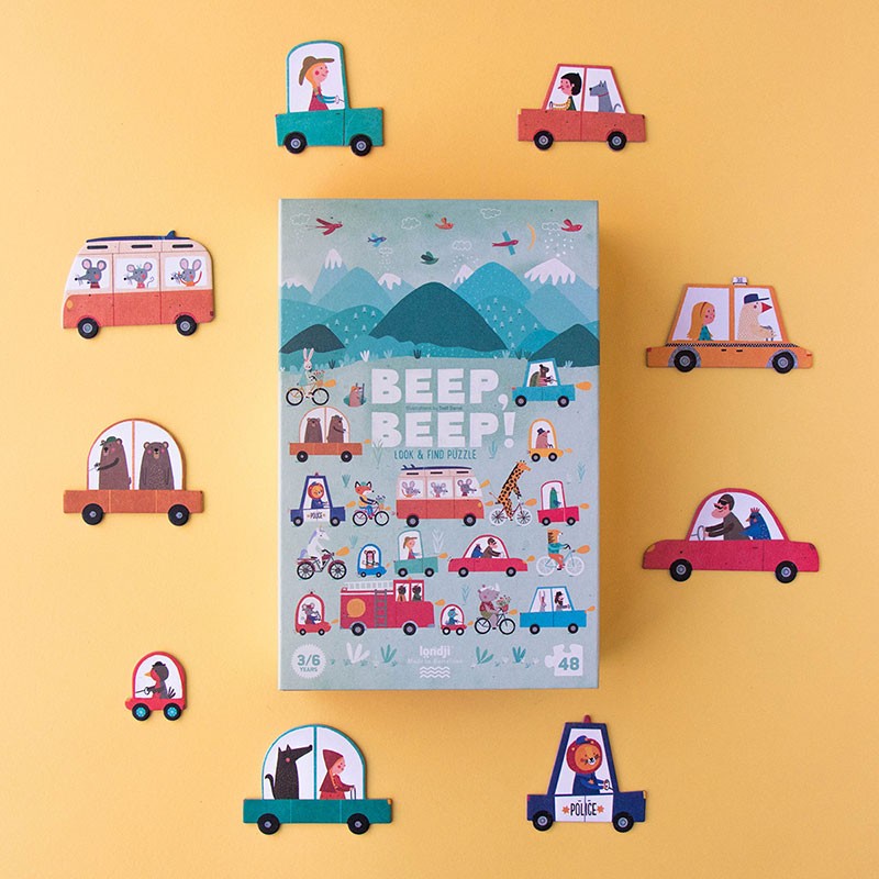Beep Beep: Puzzle Busca y Encuentra