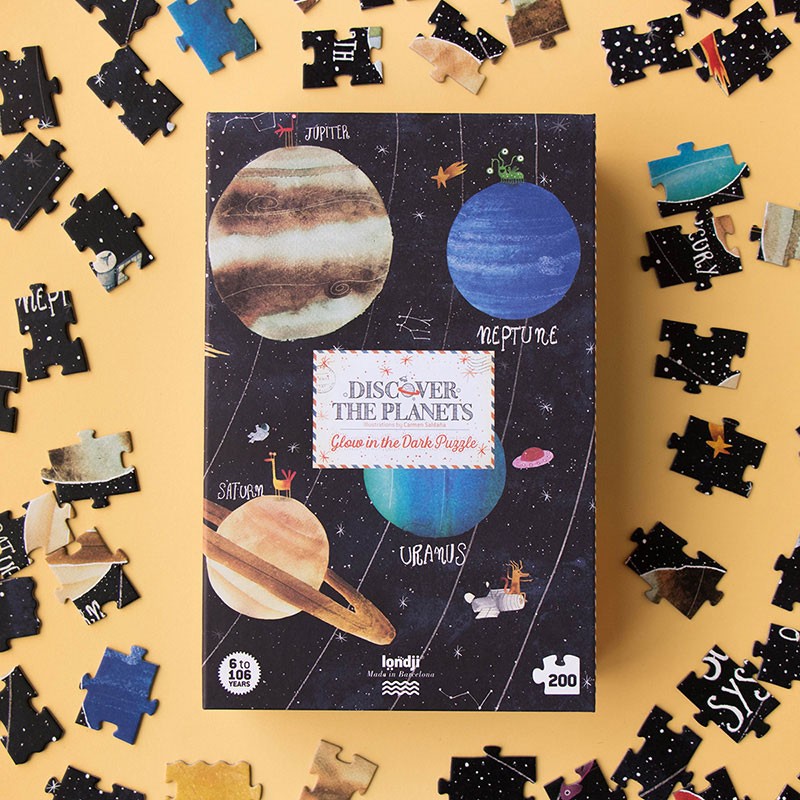 Puzzle Discover The Planets Brilla en la Oscuridad