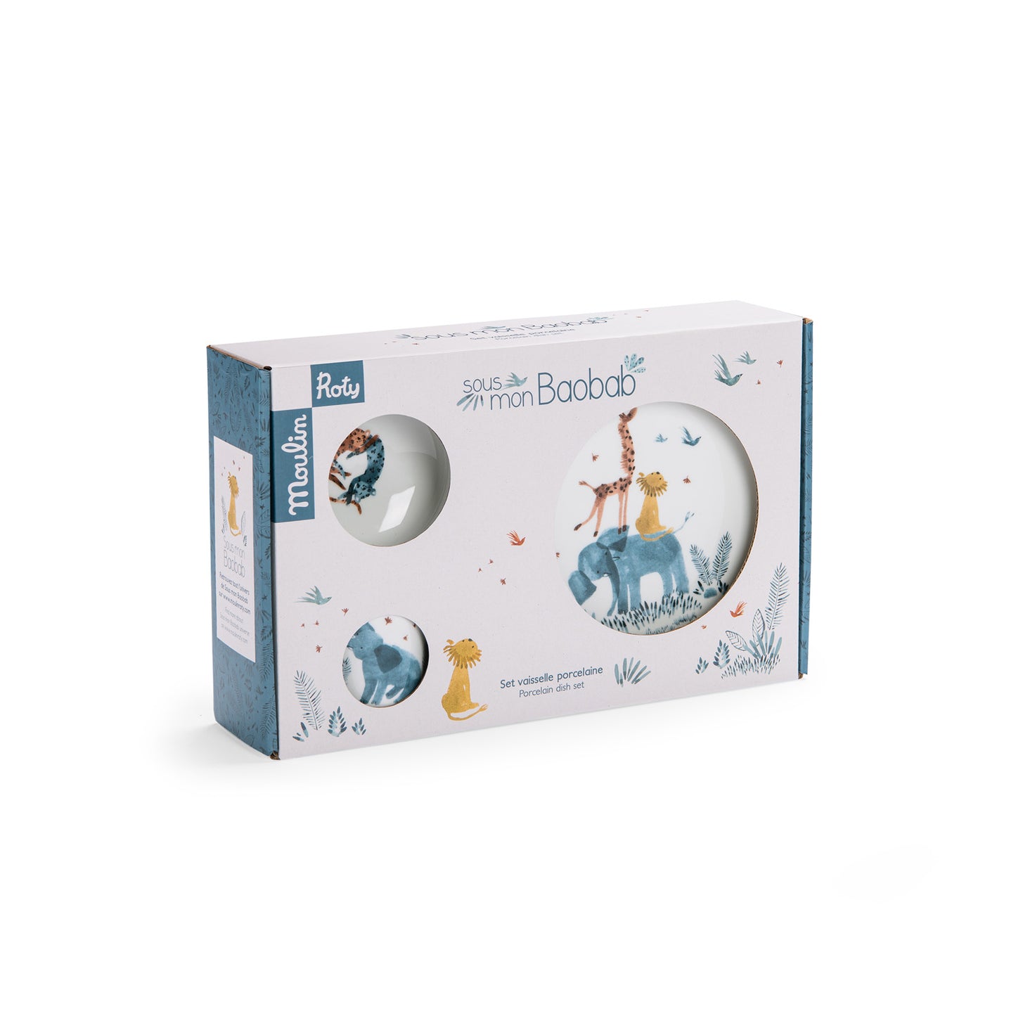 Conjunto Vajilla de Porcelana Baobab