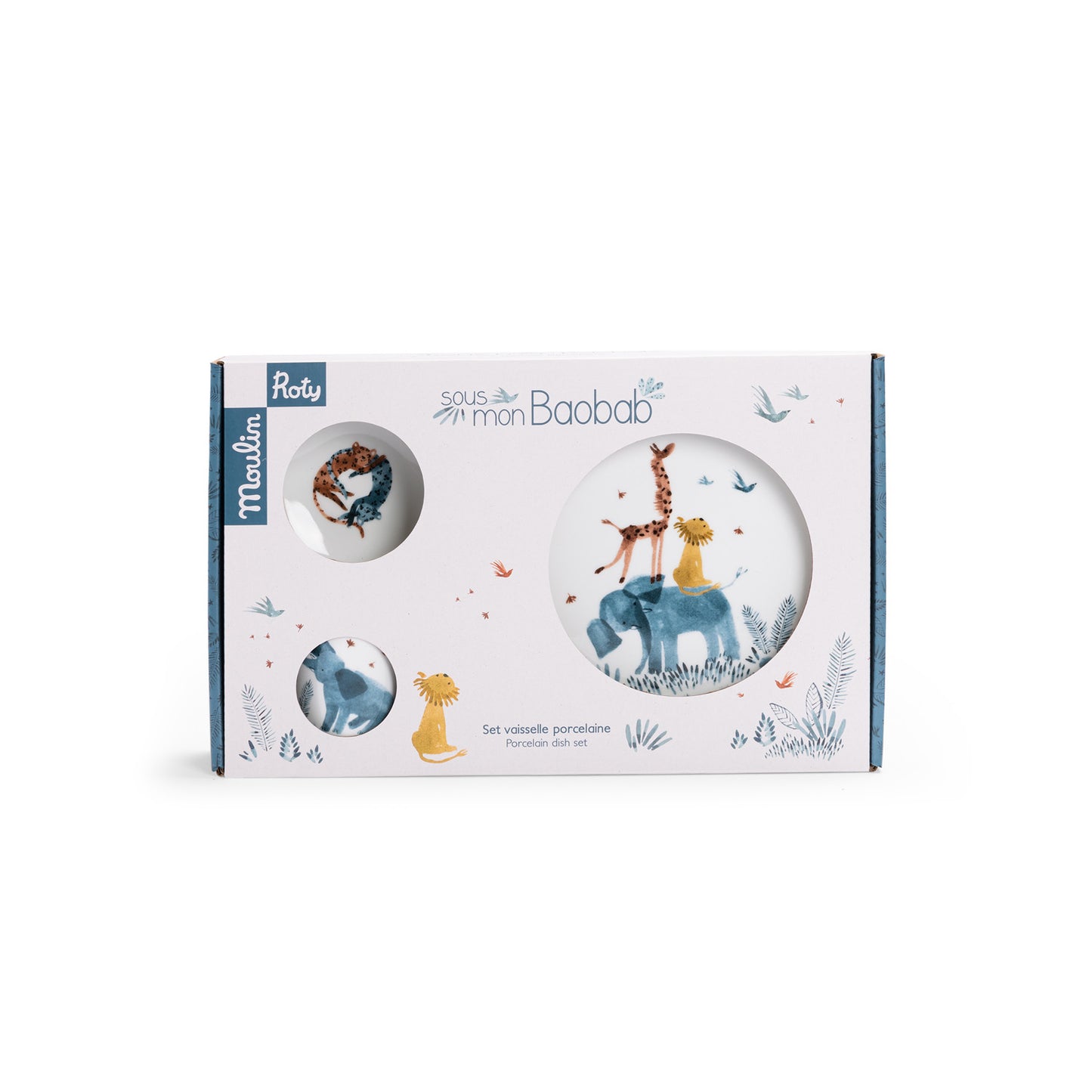 Conjunto Vajilla de Porcelana Baobab