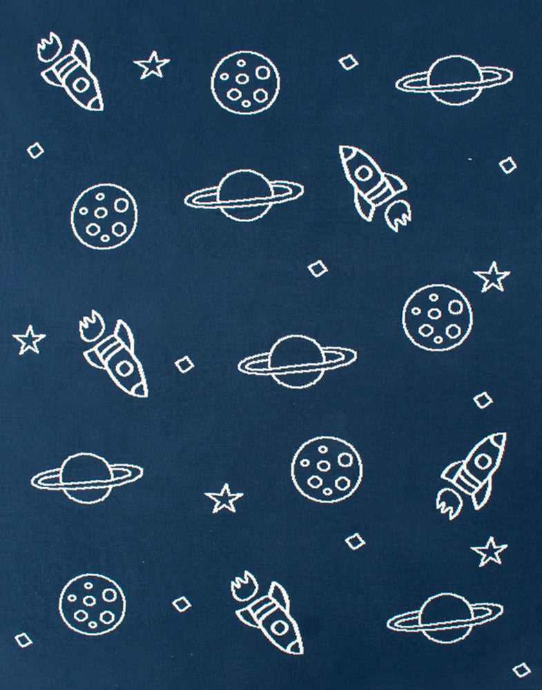 Manta Espacio Reversible Azul