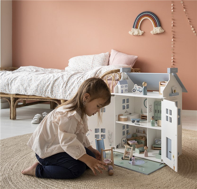 Casa de Muñecas Azul de Little Dutch