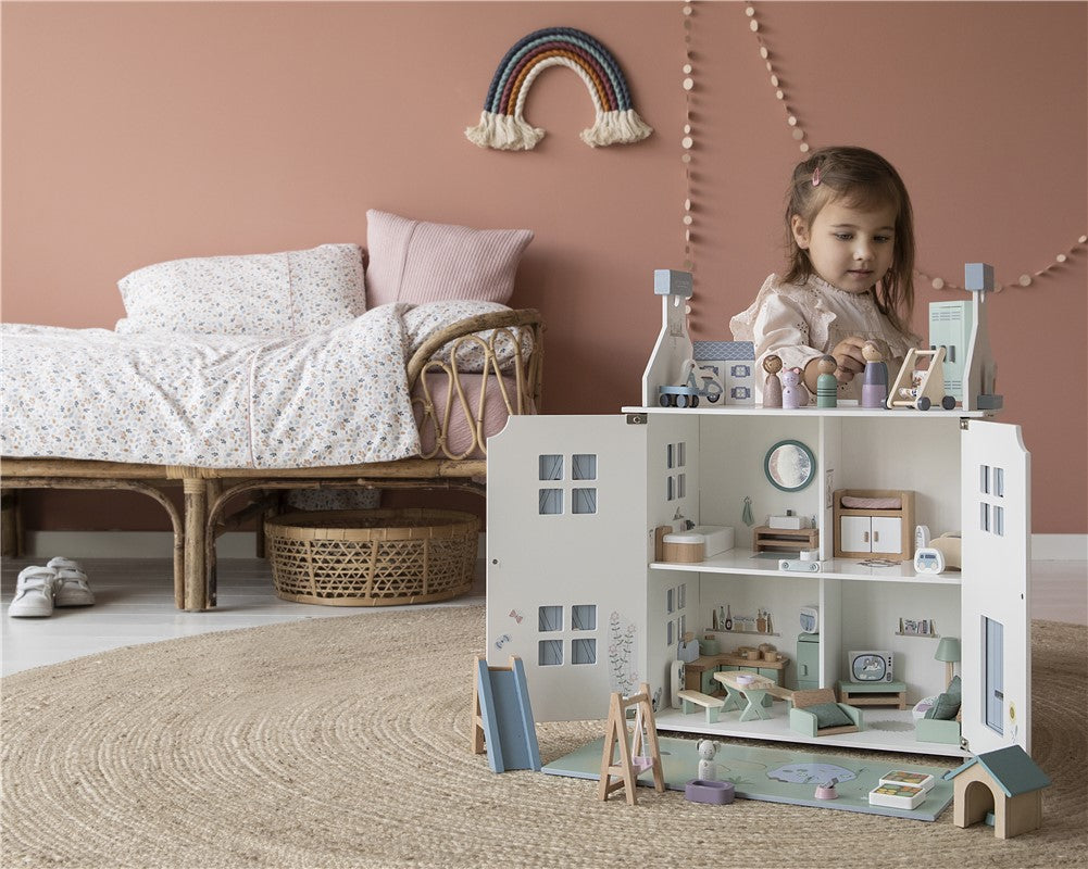 Casa de Muñecas Azul de Little Dutch