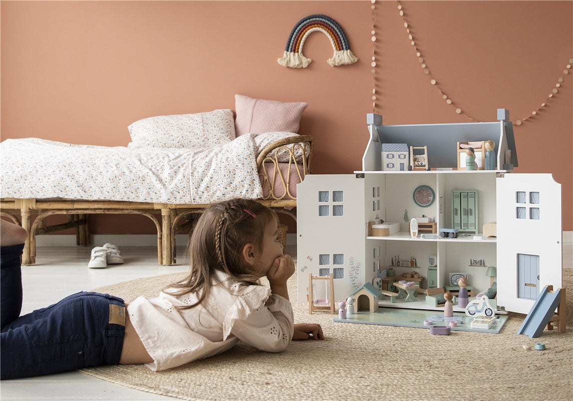 Casa de Muñecas Azul de Little Dutch