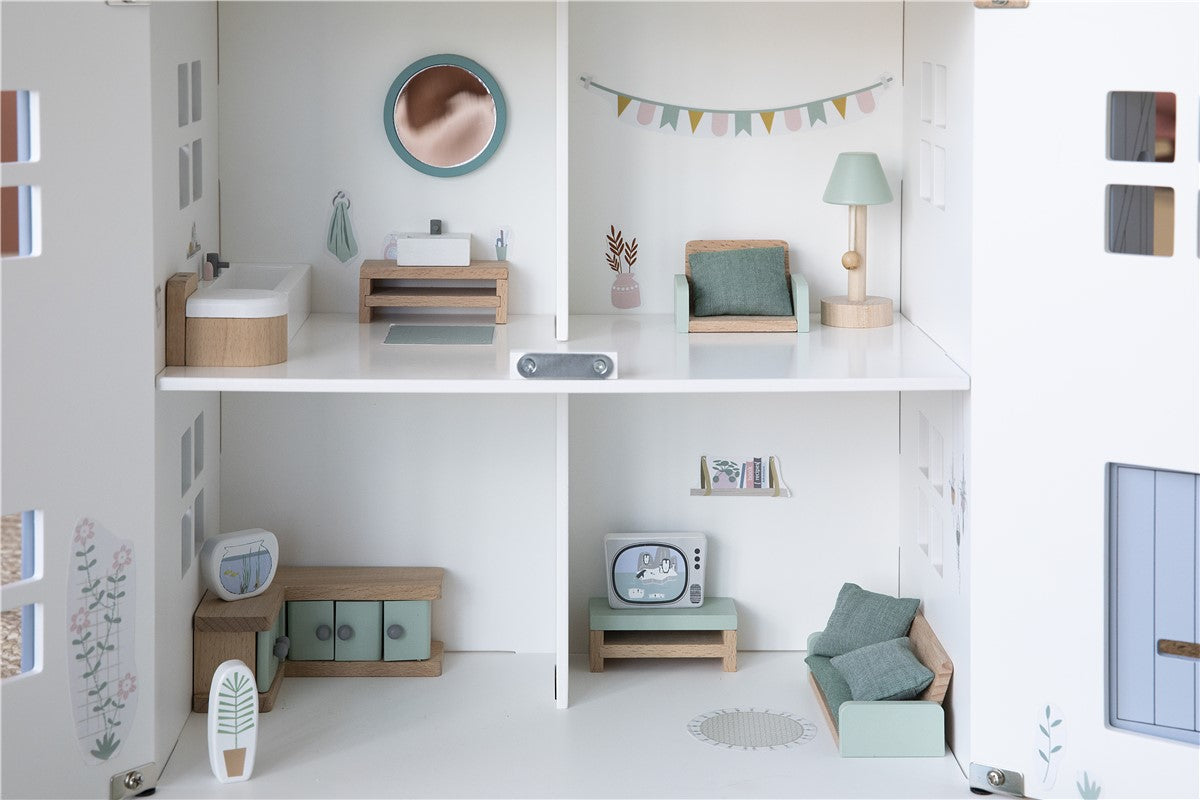 Casa de Muñecas Azul de Little Dutch