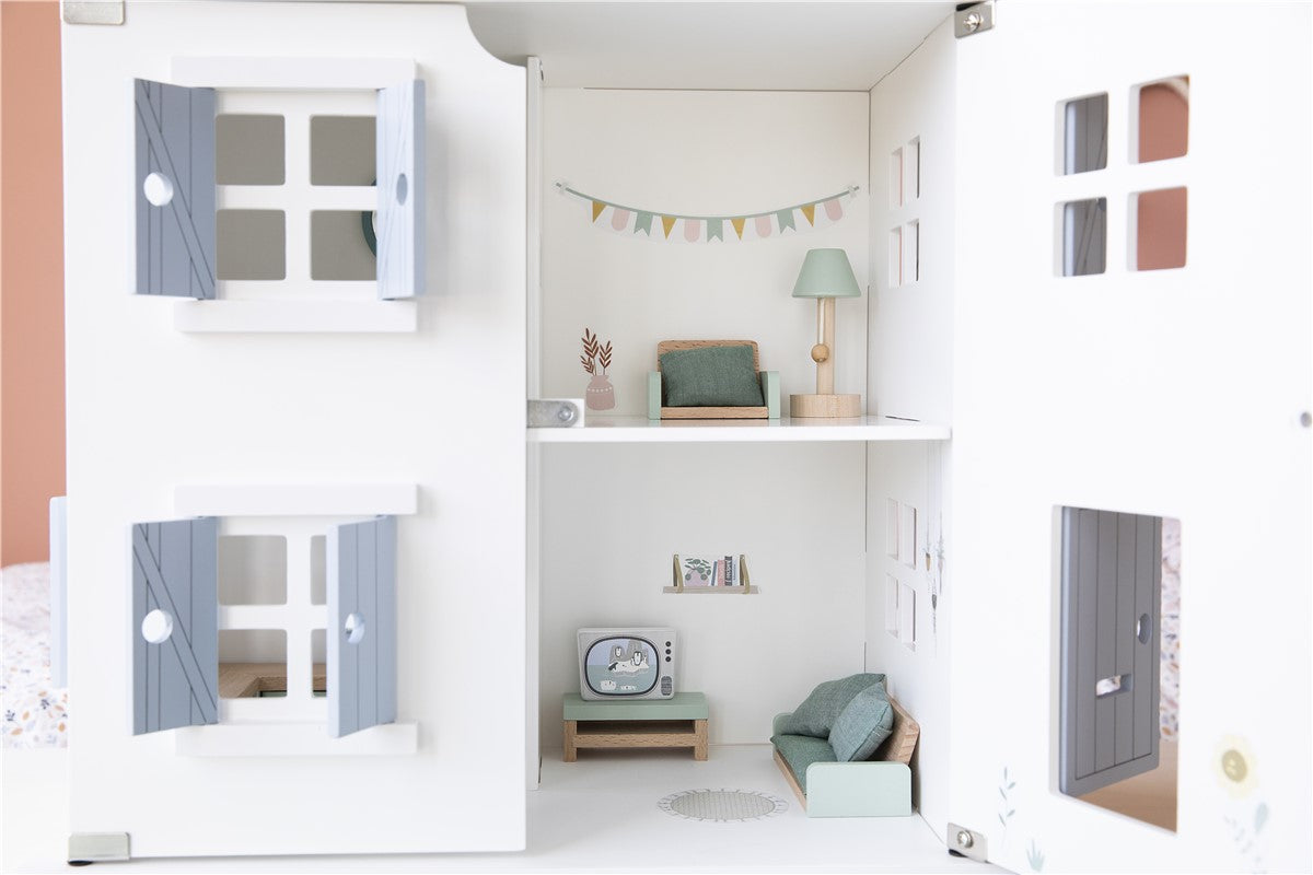 Casa de Muñecas Azul de Little Dutch