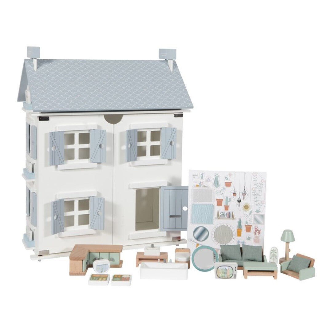 Casa de Muñecas Azul de Little Dutch