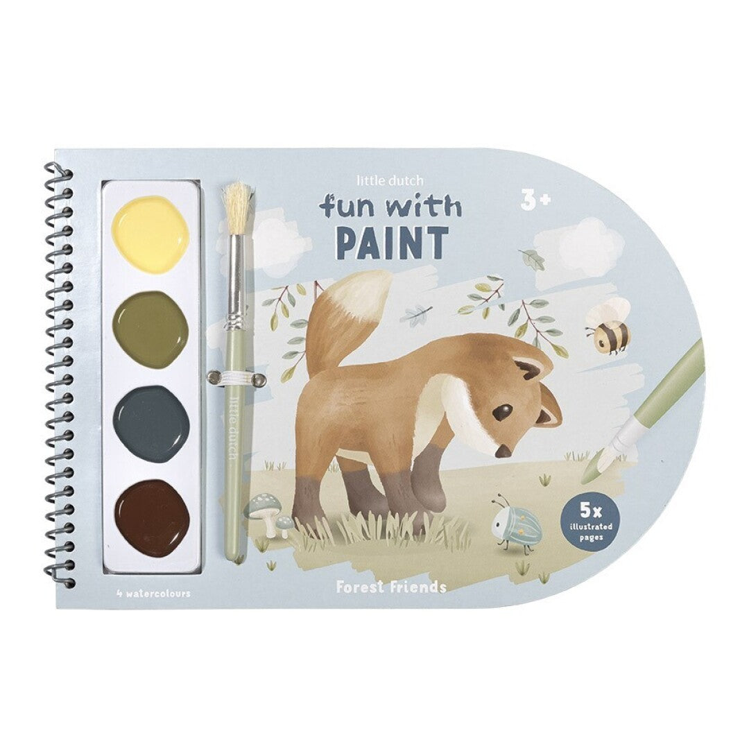 Libro Acuarelas Colorear Forest Friends