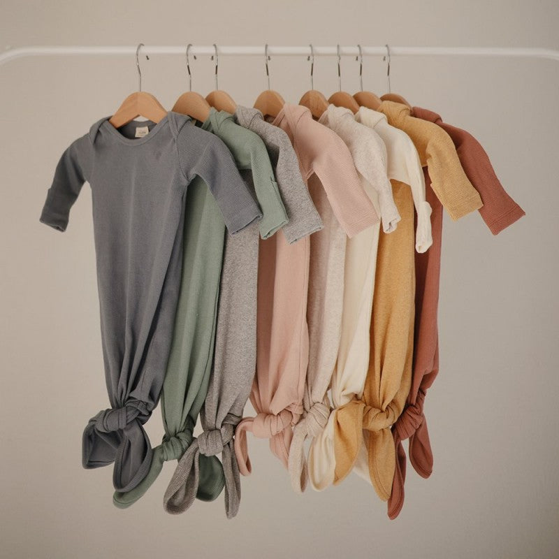 Body Manga Larga con Nudo Beige Melange