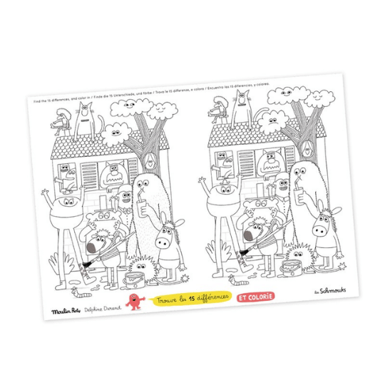 Pack 40 Manteles Individuales para colorear Schmouks