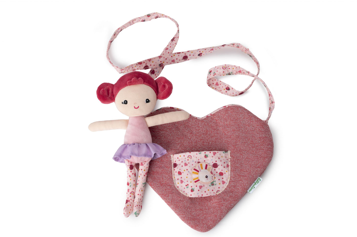 Muñeca Aline con Bolsa de Corazón