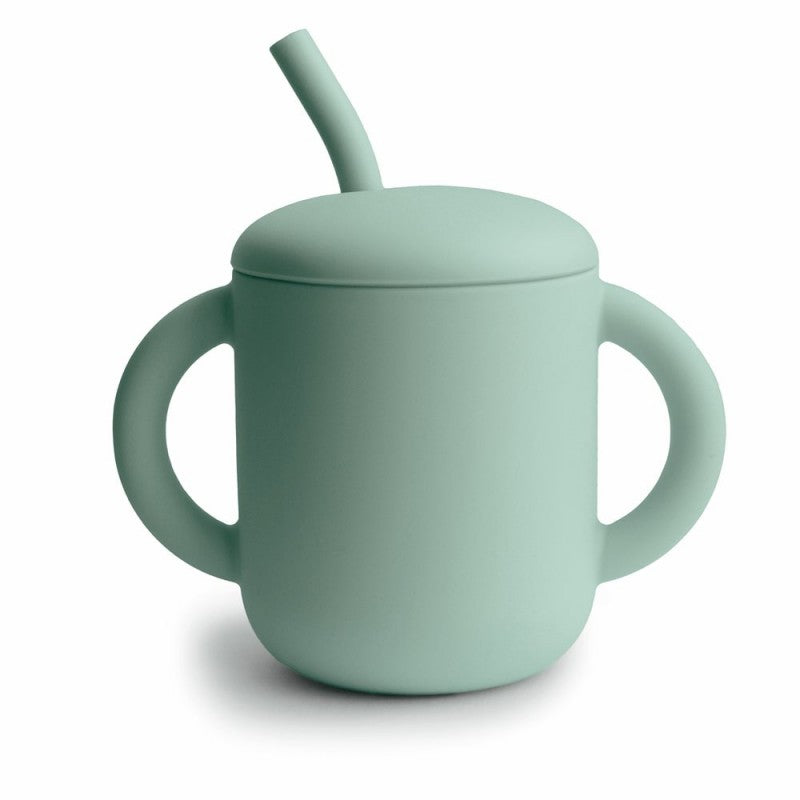 Taza Didáctica Pajita Silicona Cambridge Blue