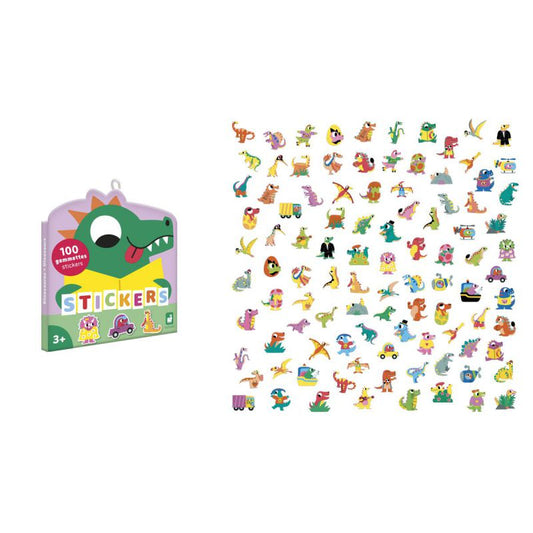 100 Pegatinas-Dinusaurios