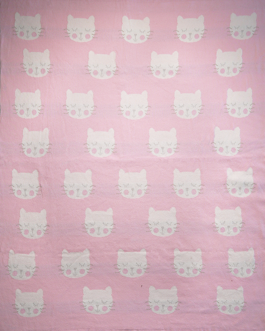 Manta gato rosa full pink