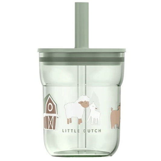 Vaso Infantil Mio 250 ML Pajita Pequeña Granja