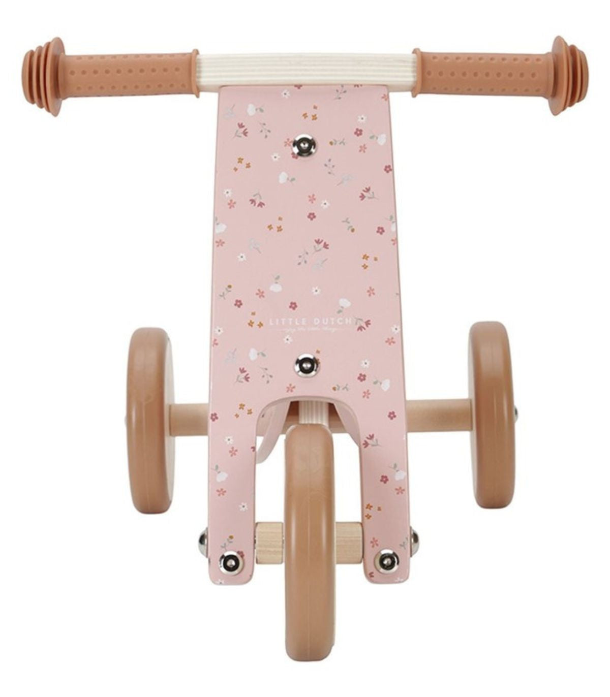 Triciclo de Madera Color Rosa Little Dutch